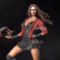 Scarlet Witch Statue | Marvel Fan Art by VX-Labs SFW,NSFW 3d printed statue,3d printed,nsfw statue,3d printed figure,Scarlet Witch Statue,Marvel Statue