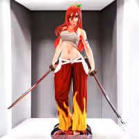 Erza Scarlet Statue | Fairy Tail Fan Art by PEACHFIGURE SFW,NSFW 3d printed statue,3d printed,nsfw statue,3d printed figure,Erza Scarlet statue,Fairy Tail statue
