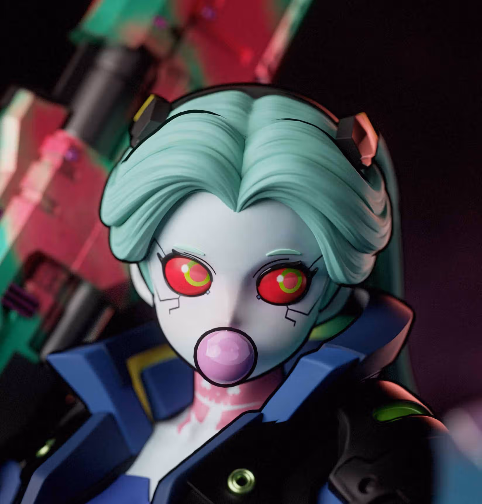 Rebecca Statue | Cyberpunk Edgerunners Fan Art by Gatsu SFW,NSFW,Futa 3d printed statue,3d printed,nsfw statue,futa statue,Rebecca Statue,Cyberpunk Edgerunners statue,futa figurines,futanari figurines,futanari statue,furry statue