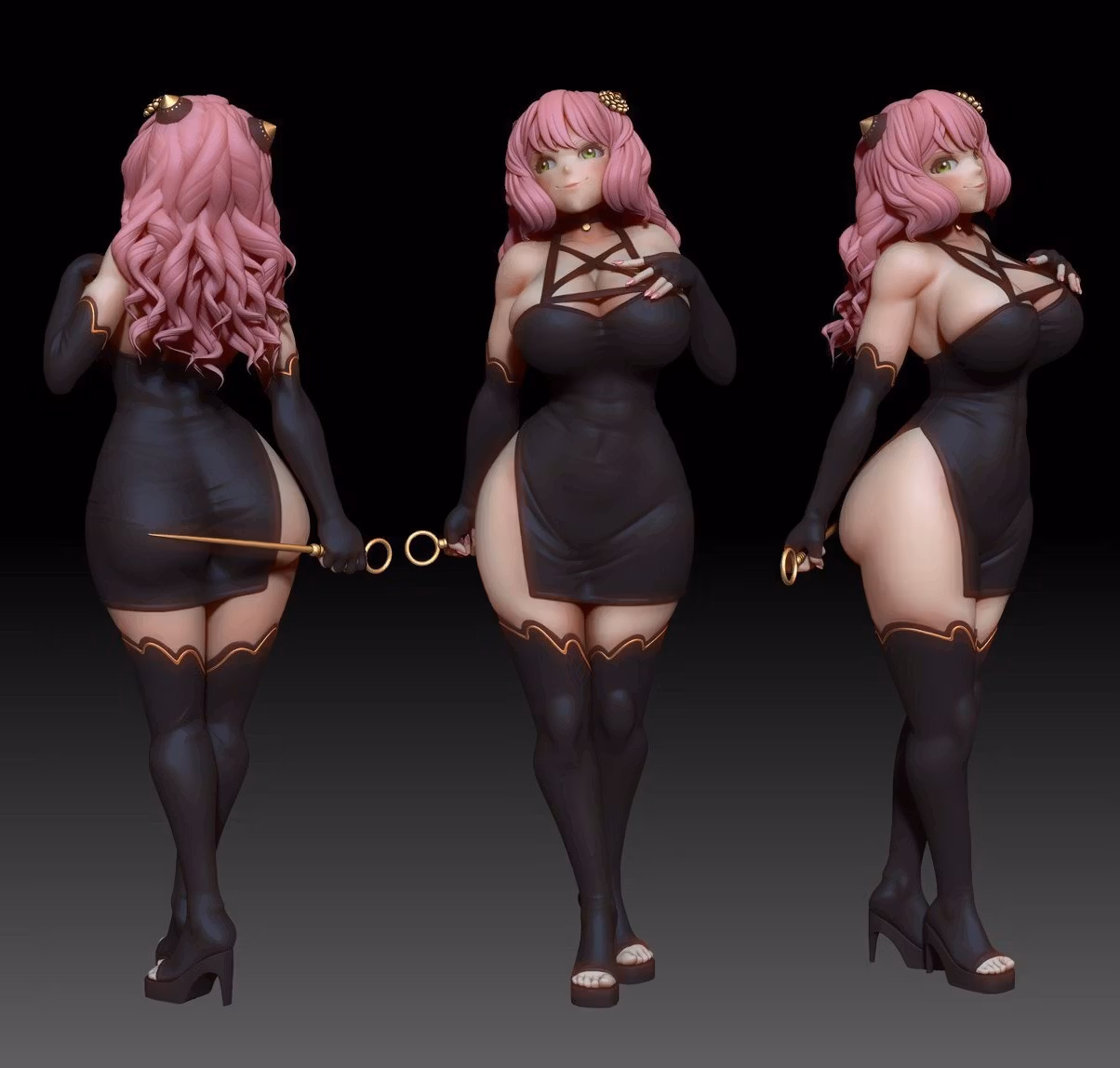 Adult Anya Forger Statue | Spy x Family Fan Art by Freyas Fantasys SFW,NSFW,Futa 3d printed statue,3d printed,nsfw statue,futa statue,Adult Anya Forger Statue,Spy x Family Statue,futa figurines,futanari figurines,futanari statue