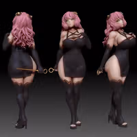 Adult Anya Forger Statue | Spy x Family Fan Art by Freyas Fantasys SFW,NSFW,Futa 3d printed statue,3d printed,nsfw statue,futa statue,Adult Anya Forger Statue,Spy x Family Statue,futa figurines,futanari figurines,futanari statue