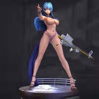 Helm Statue | NIKKE Fan Art by Azerama SFW,NSFW 3d printed,3d printed statue,nsfw statue,Helm statue,nikke statue