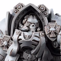 Imperial Exolothreftis Chaplain Miniature | 40k Fan Art by Across the Realms SFW 3d printed miniature,3d printed,miniature,sfw miniature,warhammer 40k,40k miniature,Imperial Exolothreftis Chaplain,Grimdark