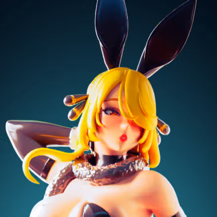Cynthia Bunny Suit Statue | Pokemon Fan Art by Officer Rhu SFW,NSFW,Futa 3d printed statue,3d printed,nsfw statue,futa statue,Cynthia Bunny Suit Statue,pokemon statue,futa figurines,futanari figurines,futanari statue