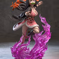 Nezuko Demon Awakened Statue | Demon Slayer Fan Art by Azerama SFW,NSFW 3d printed,3d printed statue,nsfw statue,Nezuko Demon statue,Demon Slayer statue