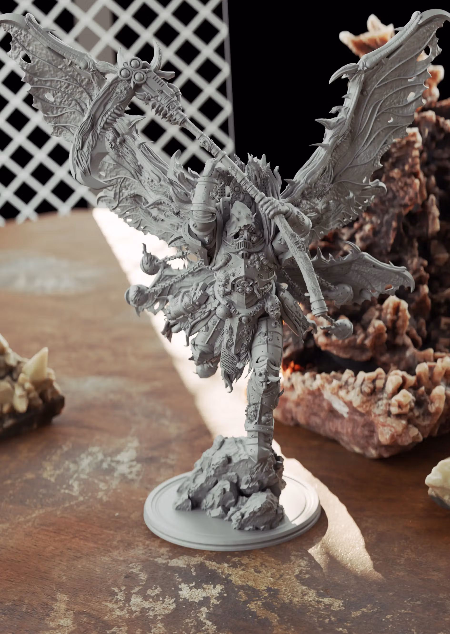 Diseased Reaper Miniature | 40k Fan Art by 3DArtGuy SFW 3d printed miniature,miniature,3d printed,warhammer 40k,40k miniature,Diseased Reaper