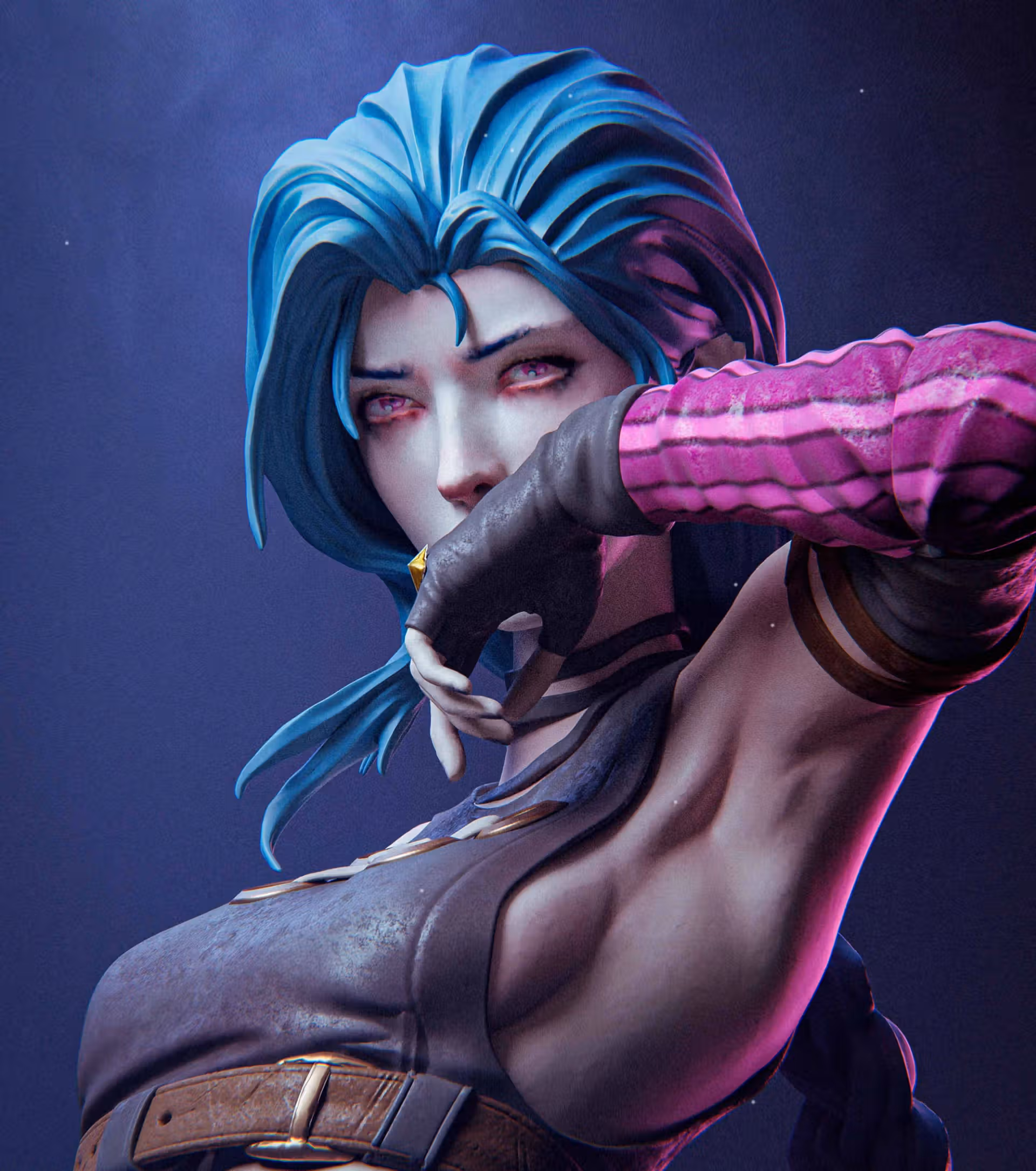 Jinx Statue | Arcane Fan Art by Nympha3D SFW,NSFW 3d printed statue,Jinx statue,3d printed figure,3d printed,Arcane statue,nsfw statue