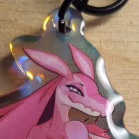 Llavero Lovander Dat Ass Furry Girl | Palworld Llavero acrílico NSFW Lovander keychain,furry keychain,Palworld keychain,nsfw keychain