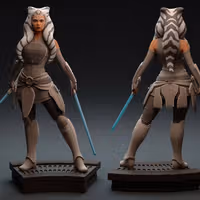 Ahsoka Statue | Star Wars Fanart von LacaSette SFW,NSFW 3d printed statue,3d printed,nsfw statue,3d printed figure,Ahsoka statue,Star Wars statue
