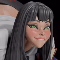 Office Girl Statue | Original Fanart von Digital Dark SFW,NSFW,Futa 3d printed statue,3d printed,nsfw statue,futa statue,futa figurines,futanari figurines,futanari statue,3d printed figure,Office Girl Statue