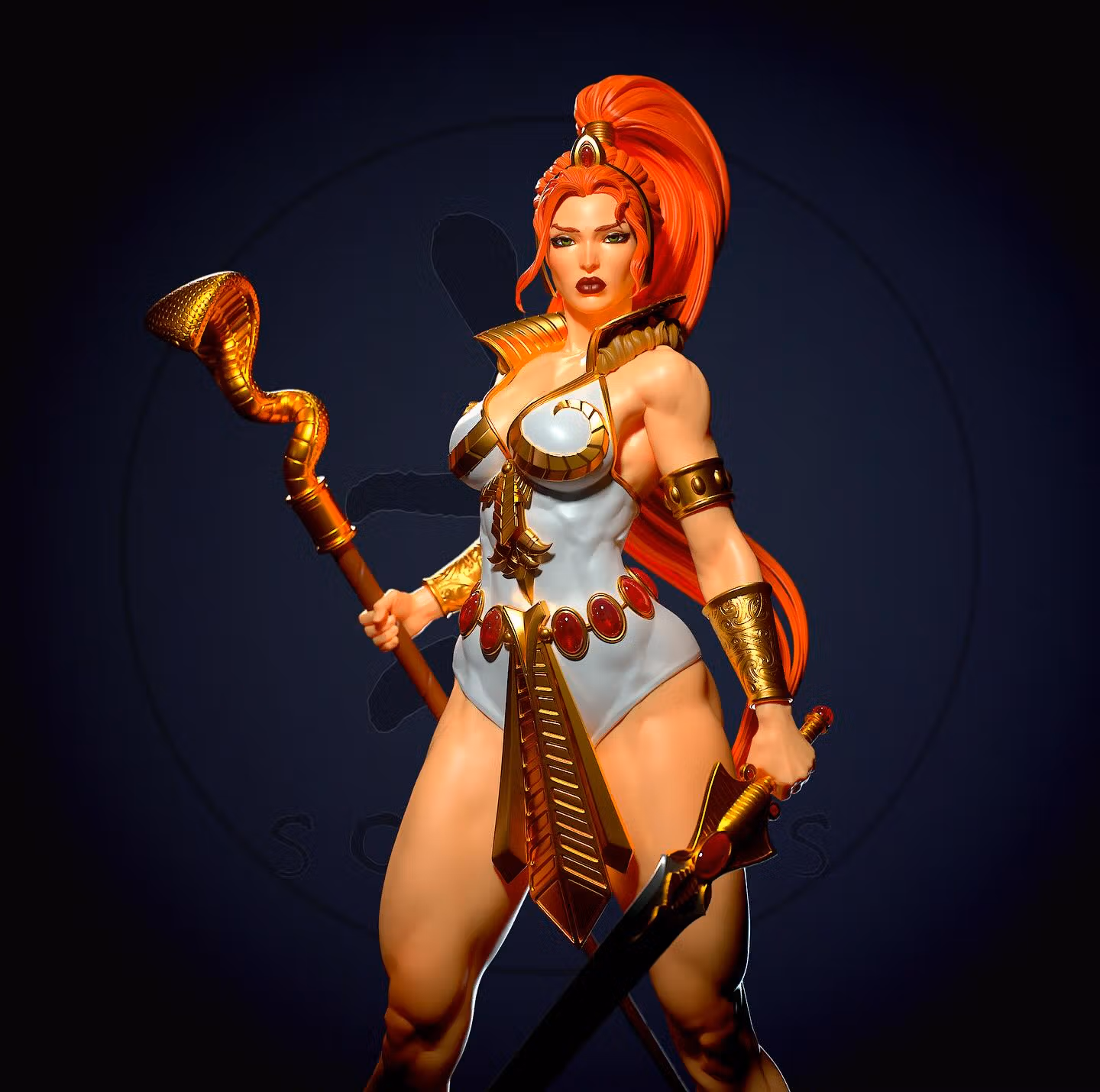 Teela Statue | Masters of the Universe Fanart von Yan-H SFW,NSFW 3d printed,3d printed statue,nsfw statue,3d printed figure,Teela Statue,Masters of the Universe Statue