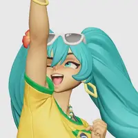 Statua Brazilian Miku | Vocaloid Fan art di Freyas Fantasys SFW,NSFW,Futa 3d printed statue,3d printed,3d printed figure,Vocaloid Statue,Brazilian Miku Statue,nsfw statue,futa figurines,futanari figurines,futanari statue,futa statue