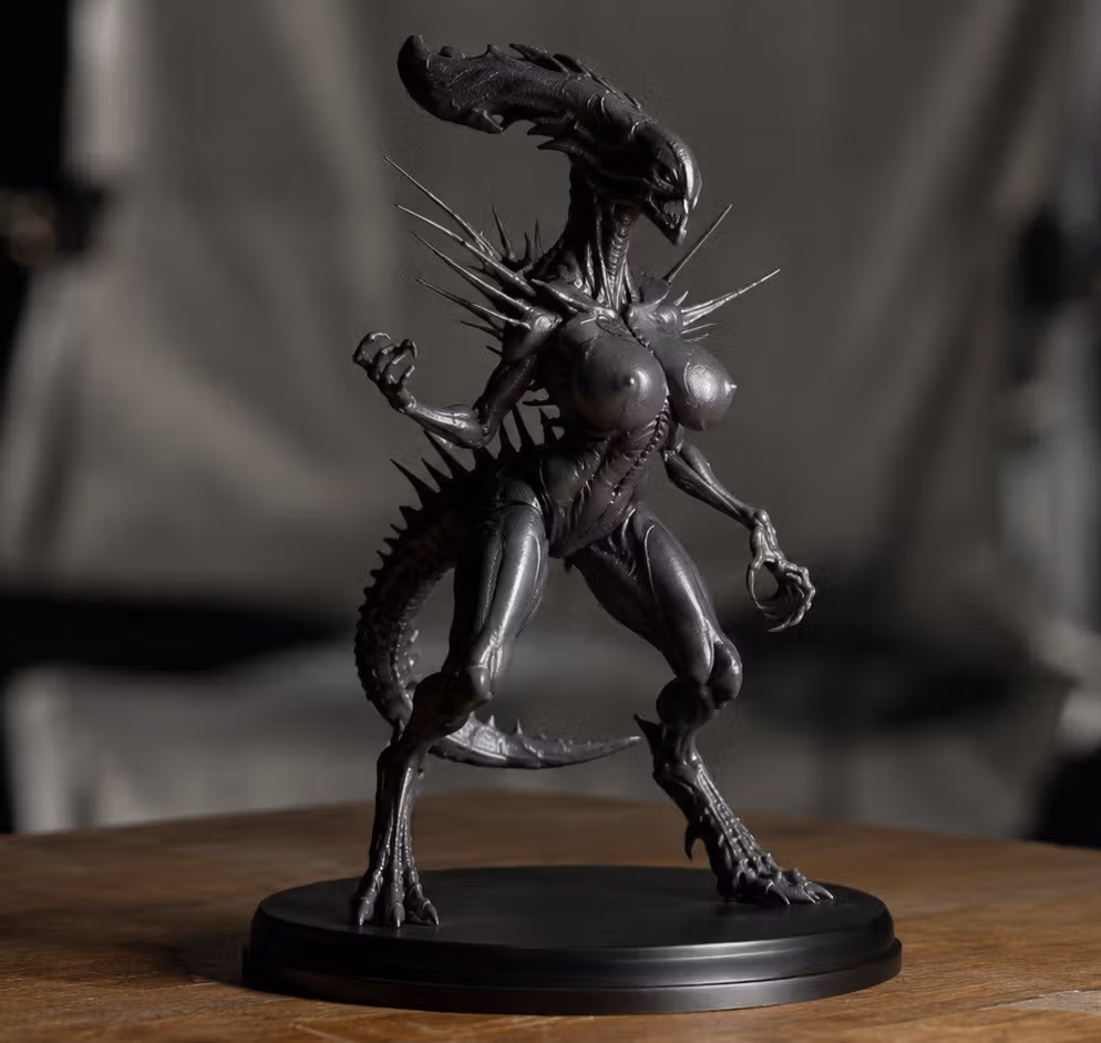 Xenomorph Statue | Alien Fan Art by Gibly SFW,NSFW 3d printed statue,3d printed,Xenomorph Statue,nsfw statue,3d printed figure,Alien Statue