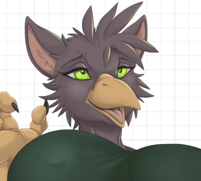 Flirty Bird Furry Sticker | Original Vinyl Sticker SFW,NSFW,Futa furry sticker,nsfw sticker,futanari sticker,Flirty Bird,original sticker,futa sticker