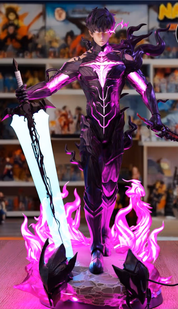 Sung Jin-Woo Statue | Solo leveling Fan Art by LionRealm SFW 3d printed statue,Solo leveling,3d printed,Sung Jin woo Statue,Jinwoo Statue,shadow monarch
