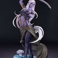 Eilistraee Forgotten Realms Statue | DnD Fanart von Bulkamancer SFW 3d printed statue,3d printed,Eilistraee Forgotten Realms Statue ,3d printed figure,dnd statue