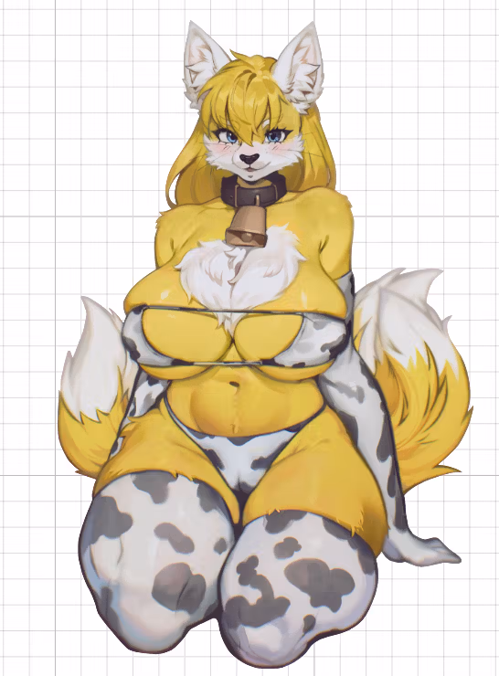Fox furry girl Sticker | Original Vinyl Sticker SFW,NSFW furry sticker,fox sticker,nsfw sticker,sfw sticker,stickers