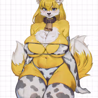 Fox furry girl Sticker | Original Vinyl Sticker SFW,NSFW furry sticker,fox sticker,nsfw sticker,sfw sticker,stickers