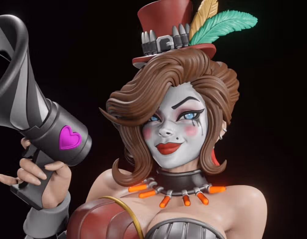 Moxxi Statue | Borderlands Fan Art by Digital Dark SFW,NSFW,Futa 3d printed statue,3d printed,nsfw statue,futa statue,futa figurines,futanari figurines,futanari statue,3d printed figure,Moxxi Statue