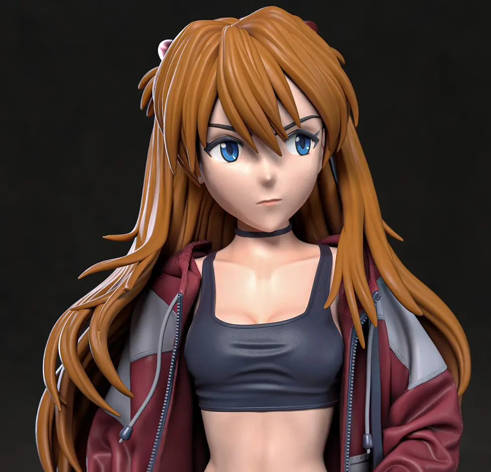 Statua Asuka Langley | Evangelion Fan art di Azerama SFW,NSFW 3d printed,3d printed statue,nsfw statue,Asuka Langley Statue,Evangelion statue