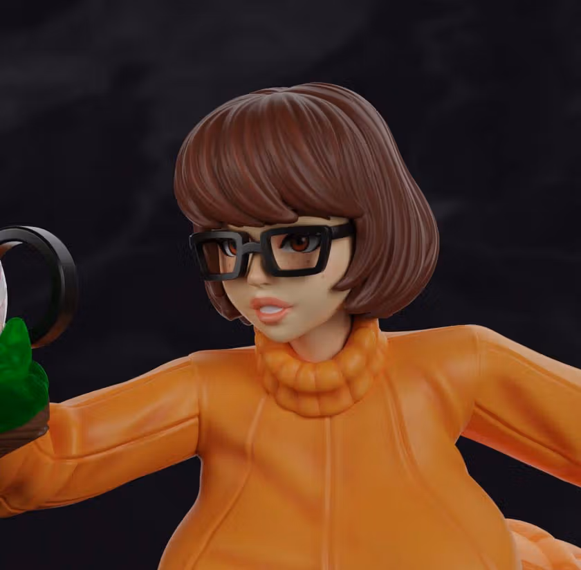 Velma Statue | Scooby-Doo Fanart von PolyBitsArt SFW,NSFW 3d printed statue,3d printed,Velma Statue,3d printed figure,Scooby-Doo Statue,nsfw statue