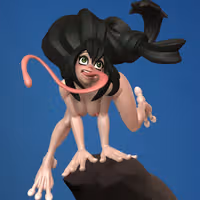 Figura Tsuyu Asui | My Hero Academia Man Fanart autorstwa Dinamuuu3d SFW,NSFW 3d printed statue,3d printed,Tsuyu Asui Statue ,3d printed figure,nsfw statue,My Hero Academia Statue