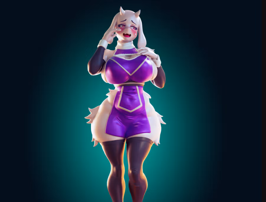 Toriel Goat Statue | Undertale Fan Art by Officer Rhu SFW,NSFW,Futa 3d printed statue,3d printed,nsfw statue,futa statue,Toriel Goat Statue,Undertale Statue,futa figurines,futanari figurines,futanari statue,furry statue