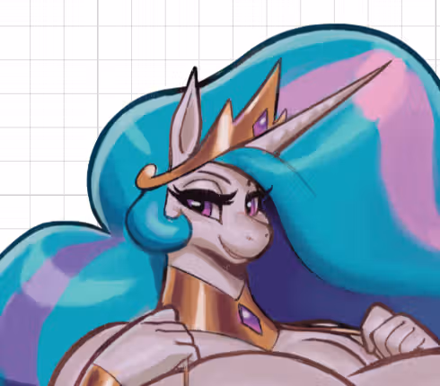 Princess Celestia V1 Furry Sticker | My Little Pony Vinyl Sticker SFW furry sticker,sfw sticker,stickers,Princess Celestia,mlp sticker,My Little Pony sticker