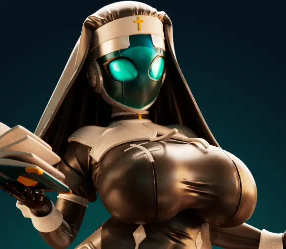 Nun Bot Sister Furry Statue | Monster Girl Fan Art by Officer Rhu SFW,NSFW,Futa 3d printed statue,3d printed,3d printed figure,Nun Bot Sister Statue,Monster Girl Statue,nsfw statue,furry statue,futa statue,futa figurines,futanari figurines,futanari statue