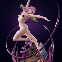 Mitsuri Statue | Demon Slayer Fan Art by CW Studios SFW,NSFW 3d printed statue,Demon Slayer statue,3d printed,Mitsuri Statue,3d printed figure,nsfw statue