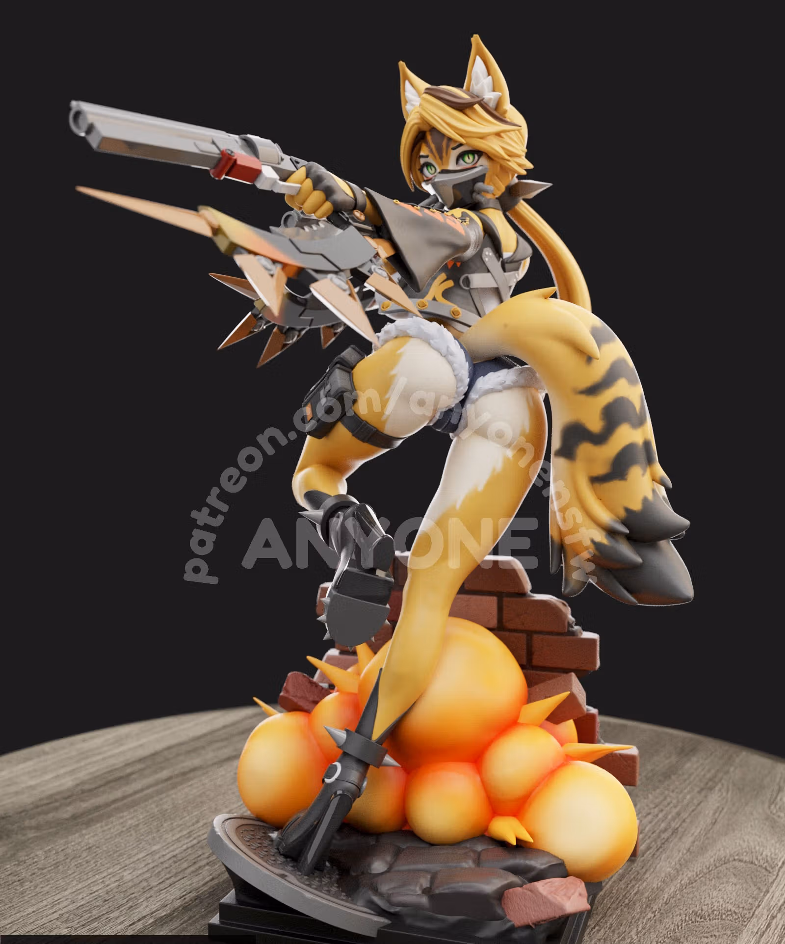 Pulchra Furry Statue | Zenless Zone Zero Fan Art by Anyonensfw SFW,NSFW,Futa 3d printed statue,3d printed,nsfw statue,3d printed figure,Pulchra Statue,furry statue,Zenless Zone Zero Statue,futa statue,futa figurines,futanari statue,futanari figurines