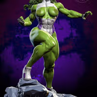 Figura She Hulk | Marvel Fanart autorstwa Yan H SFW,NSFW 3d printed,3d printed statue,nsfw statue,3d printed figure,She Hulk statue,marvel statue