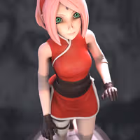 Sakura Statue | Naruto Fan Art by Azerama SFW,NSFW 3d printed,3d printed statue,nsfw statue,Sakura Statue,Naruto statue,3d printed figure