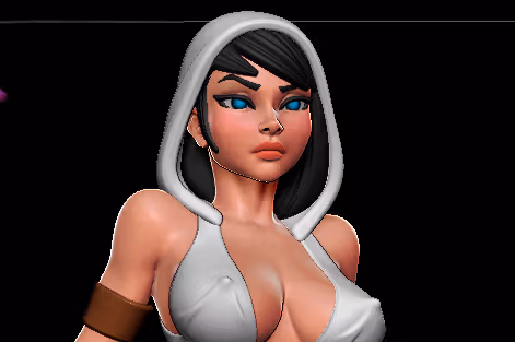 Jedi Girl Statue | Star Wars Fan Art by Digital Dark SFW,NSFW 3d printed statue,3d printed,nsfw statue,3d printed figure,Jedi Girl Statue,Star Wars