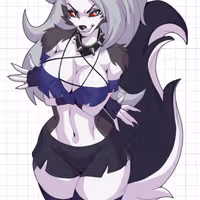 Loona v9 Sticker | Helluva Boss Vinyl Sticker SFW loona sfw,loona sticker,furry sticker,SFW stickers,Helluva Boss