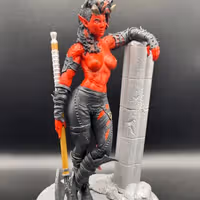Karlach Statue | Baldur's Gate 3 Fan Art by TorridaMinis SFW,NSFW,Futa 3d printed,3d printed statue,nsfw statue,3d printed figure,Baldur's Gate Statue,Karlach Statue,futa figurines,futanari figurines,futanari statue,futa statue