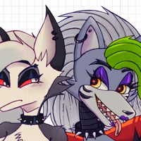 Loona x Roxanne Sticker | Five Nights at Freddy's x Helluva Boss Vinyl Sticker NSFW roxanne sticker,nsfw sticker,stickers,Nights at Freddy's,furry sticker,loona sticker,Helluva Boss