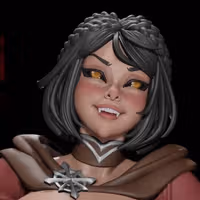 Serana Vampire Statue | DnD Fan Art by Digital Dark SFW,NSFW,Futa 3d printed statue,3d printed,nsfw statue,futa statue,futa figurines,futanari figurines,futanari statue,3d printed figure,Serana Vampire Statue,dnd statue