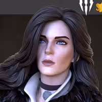 Yennefer Statue | The Witcher Fan Art by OXO3D SFW,NSFW 3d printed statue,3d printed,nsfw statue,3d printed figure,Yennefer Statue,The Witcher Statue
