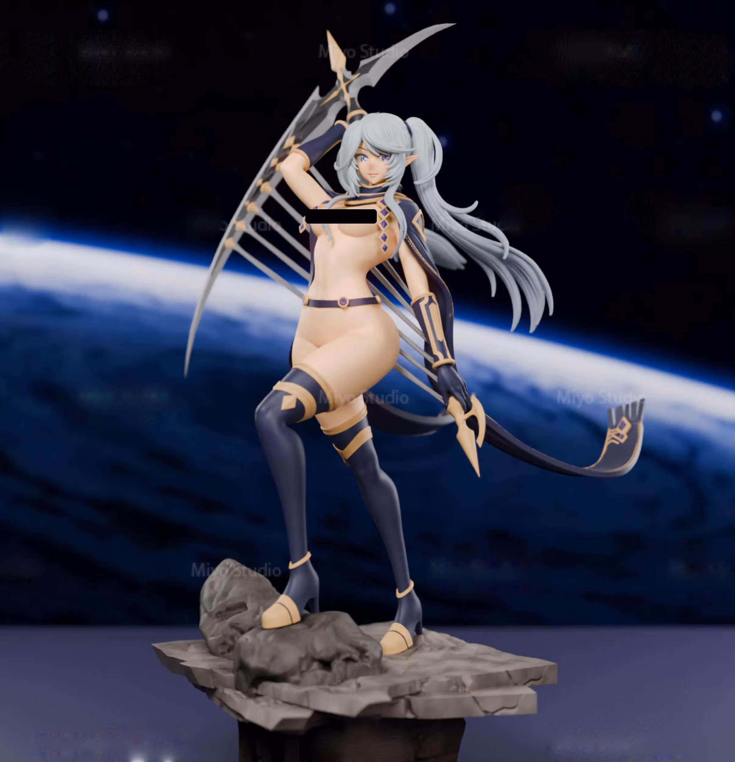 Epsilon Statue | The Eminence In Shadow Fanart von MiyoStudio SFW,NSFW 3d printed statue,Epsilon statue,3d printed,The Eminence In Shadow Statue,3d printed figure,nsfw statue