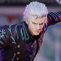 Vergil Statue | Devil May Cry Fan Art by 3Dmoonn SFW 3d printed,3d printed statue,Vergil Statue,Devil May Cry statue,3d printed figure