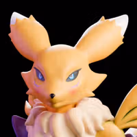 Renamon Statue | Digimon Fan Art by mowmaw NSFW,Futa 3d printed,Renamon statue,futa statue,Digimon statue,furry statue,nsfw statue,futa figurines,futanari figurines,futanari statue