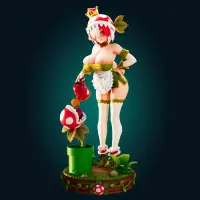 Princess Piranhette Statue | Super Mario Fan Art by Officer Rhu SFW,NSFW,Futa 3d printed statue,3d printed,3d printed figure,Super Mario Statue,Piranhette Statue,nsfw statue,futa figurines,futanari figurines,futanari statue,futa statue