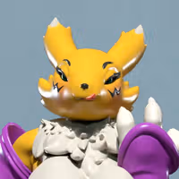 Renamon Statue | Digimon Fanart von Freyas Fantasys SFW,NSFW 3d printed statue,3d printed,3d printed figure,Renamon Statue,Digimon Statue