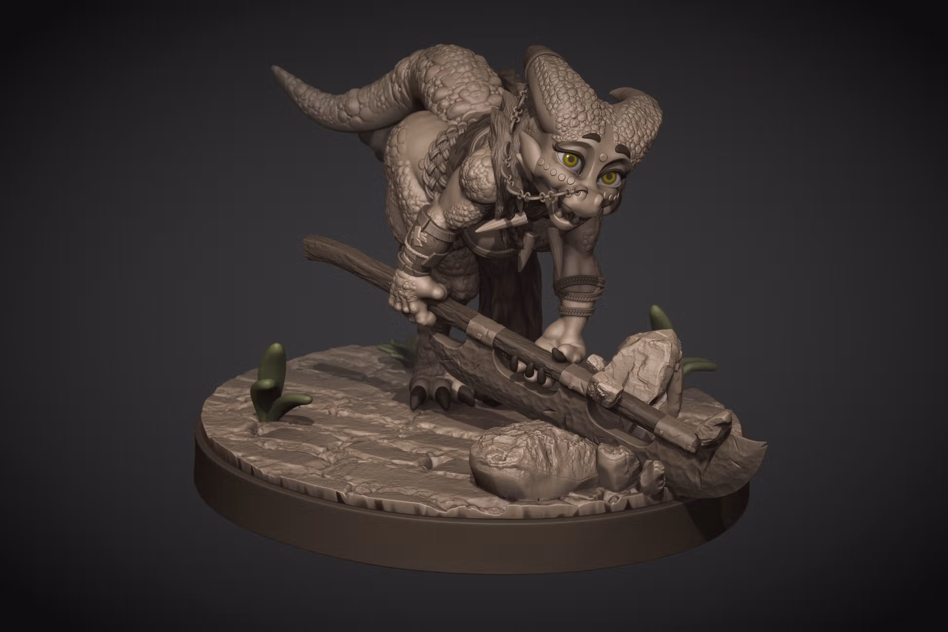 Crazed Ramshackle Kobold Miniature | DnD Fan Art by Jigglystix SFW,NSFW 3d printed,miniature,dnd miniature,Crazed Ramshackle Kobold,3d printed miniature,nsfw miniature