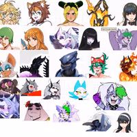 Mixed Mega Pack Sticker | Original Vinyl Sticker SFW And NSFW nsfw sticker,furry sticker,loona sticker,sfw sticker
