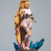 Statue Blue Sammy | Original Fan art par Freyas Fantasys SFW,NSFW 3d printed statue,3d printed,3d printed figure,Blue Sammy Statue,Original Statue,nsfw statue