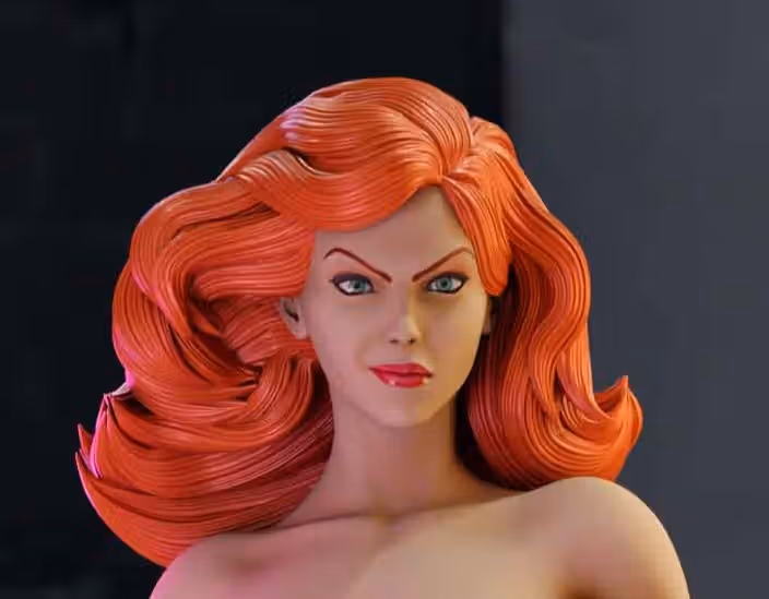 Jean Grey Statue | X-Men Fan Art by TrickorTreat3D SFW,NSFW 3d printed,3d printed statue,Jean Grey statue,marvel statue,nsfw statue