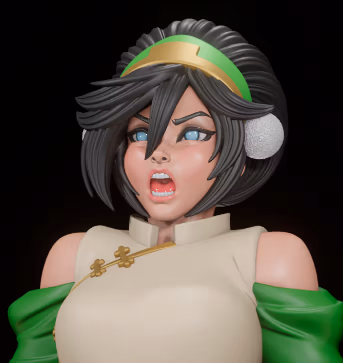 Toph Beifong older Statue | Avatar Last Airbender Fan Art by Digital Dark SFW,NSFW,Futa 3d printed statue,3d printed,nsfw statue,3d printed figure,futa statue,Toph Beifong Statue,Avatar Last Airbender,futa figurines,futanari figurines,futanari statue