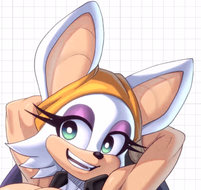 Rouge the bat Furry Girl Sticker | Sonic Vinyl Sticker SFW sonic sticker,sfw sticker,Rouge the bat sticker,Furry Girl stickers,Rouge sticker